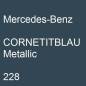 Preview: Mercedes-Benz, CORNETITBLAU Metallic, 228.